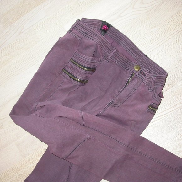 Maroon Jeans/Leggings - Picture 2 of 9